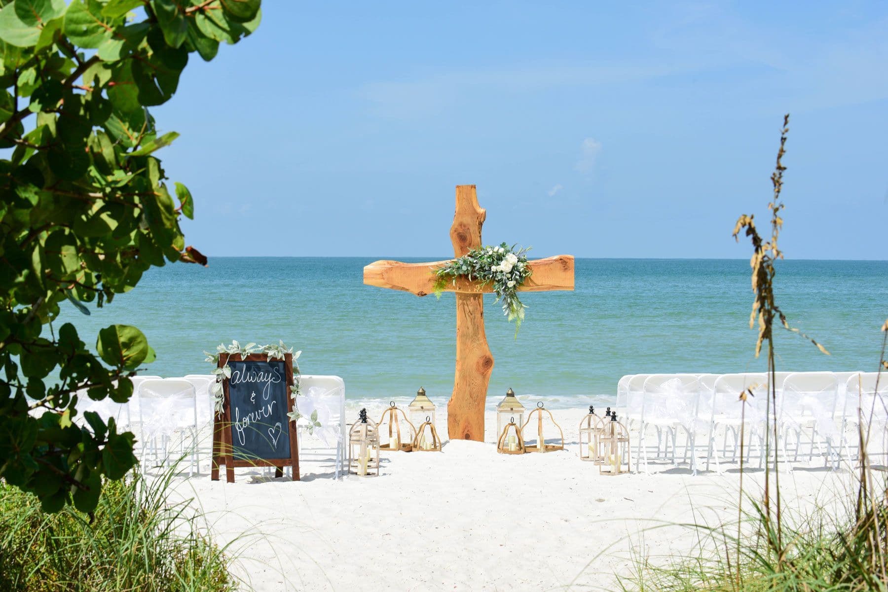 Wedding Cross on the Beach