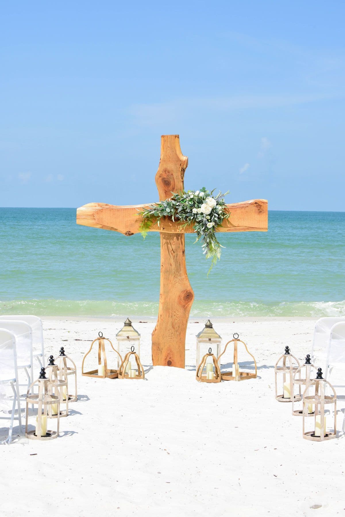 Cross on the beach