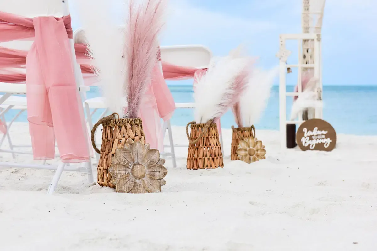 Pompass Grass Wedding Ideas