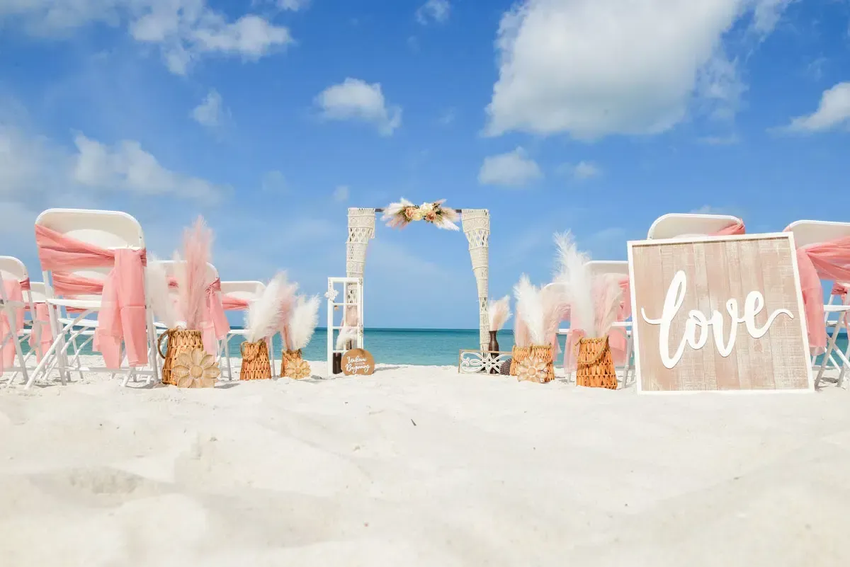 Boho Style Beach Wedding